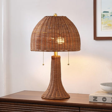 Joanie 22" Bohemian Rustic Iron LED Table Lamp